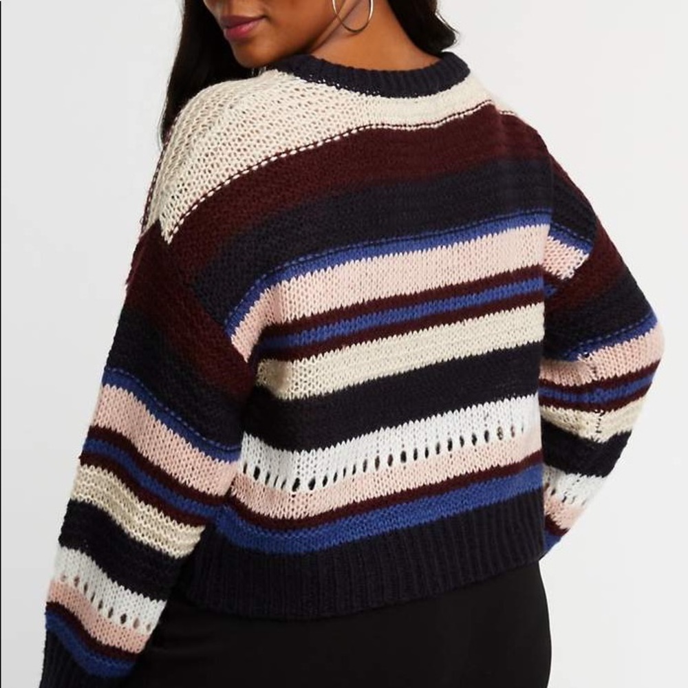 Charlotte Russe Striped Pullover - Picture 5 of 8